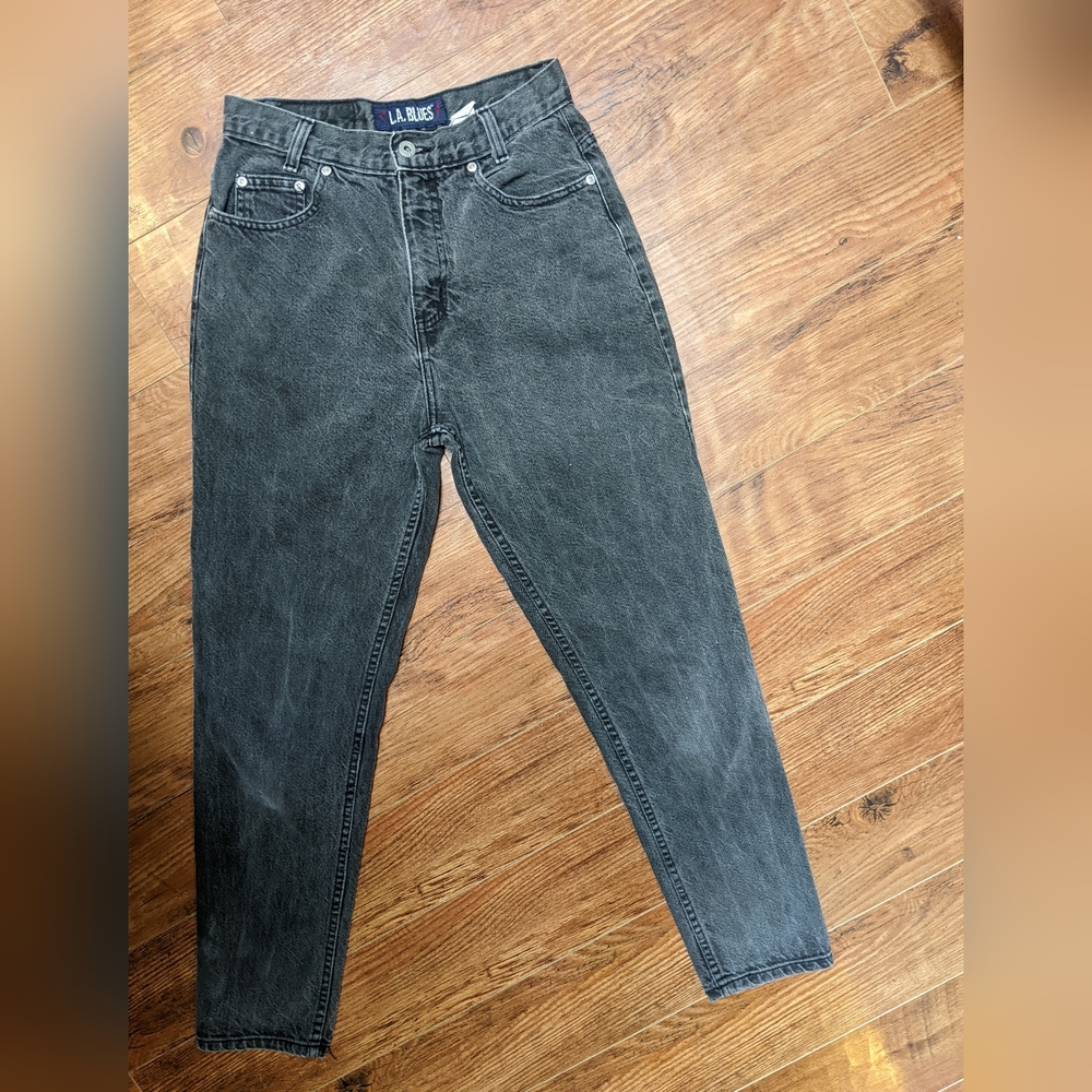LA Blues super high rise tapered mom jeans